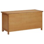 vidaXL Étagère à chaussures 90x37x45 cm Bois de chêne solide
