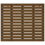 vidaXL Tête de lit murale Marron miel 141x3x91 5 cm Bois massif de pin