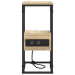 vidaXL Cabinet de chevet avec tiroir Chêne sonoma 41.5 x 26 x 60.5 cm
