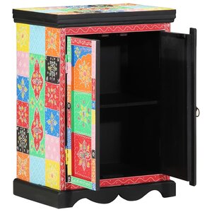 vidaXL Table console avec stockage Multicolore 50 x 30 x 75 cm
