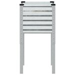 vidaXL Jardinière de jardin 45 x 45 x 88 cm Acier galvanisé