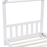 vidaXL Cadre de lit d'enfant Blanc Bois de pin massif 90 x 200 cm