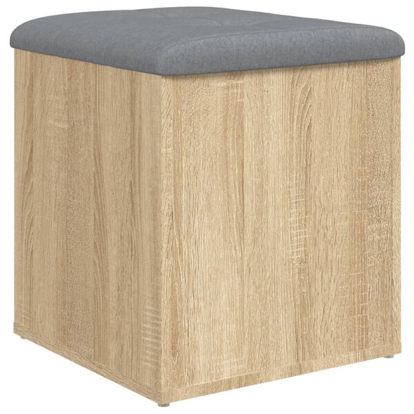vidaXL Banc de rangement chêne sonoma 42x42x45 cm bois d'ingénierie