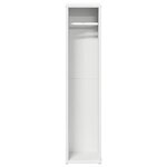 vidaXL Meuble de salle de bain avec porte-rouleau blanc 20 5x20x90 cm