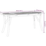 vidaXL Table de jardin 200x90x75 cm Bois d'acacia solide