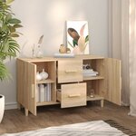 vidaXL Buffet chêne sonoma 100x36x60 cm bois d'ingénierie