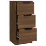 vidaXL Buffets 3 Pièces Chêne marron Bois d'ingénierie