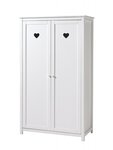 AMORI Armoire 2 portes laqué blanc