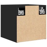 vidaXL Meubles TV muraux 2 Pièces Noir 30 5x30x30 cm