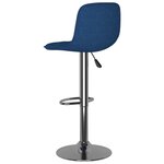 vidaXL Tabourets de bar lot de 2 bleu tissu