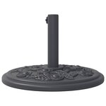 vidaXL Base de parasol pour mâts Ø38 / 48 mm 12 kg rond