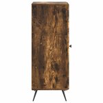 vidaXL Buffet Chêne fumé 33 x 34 5 x 90 cm Bois d'ingénierie