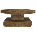 vidaXL Table basse Marron foncé 60x60x35 cm MDF