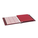 Album numismatique Karat Classic avec 10 feuilles pour monnaies de collection. Couleur - Bordeaux