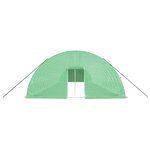 vidaXL Serre avec cadre en acier vert 120 m² 20x6x2 85 m