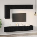 vidaXL Ensemble meuble TV 6 Pièces Chêne noir 30 5 x 30 x 90 cm