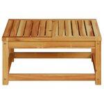 vidaXL Table de jardin 63x63x30 cm bois d'acacia solide