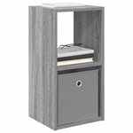 vidaXL Table de chevet 2 pc Gris Sonoma 30 5 x 27 x 59 5 cm