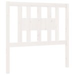 vidaXL Tête de lit Blanc 106x4x100 cm Bois massif de pin