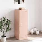vidaXL Buffet rose 34 5x39x107 cm acier