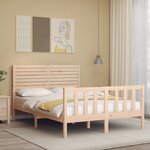 vidaXL Cadre de lit sans matelas 140x200 cm bois massif de pin