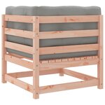 vidaXL Salon de jardin 4 Pièces et coussins bois massif sapin de douglas