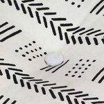 vidaXL Pouffes Géométrique Gris et blanc 40 x 40 x 40 cm tissu