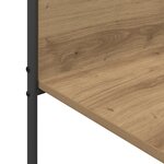 vidaXL Porte-vêtements avec étagères Chêne 120x44x160 cm Bois d'ingénierie