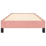 vidaXL Cadre de lit sans matelas rose 90x190 cm velours
