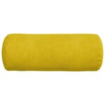 vidaXL Coussins d'accent 2 Pièces Jaune Ø 15 x 40 cm