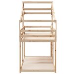 vidaXL Lit superposé sans matelas 90x190 cm bois de pin massif