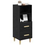 vidaXL Buffet Chêne noir 34 x 34 5 x 90 cm Bois d'ingénierie
