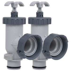 vidaXL Vannes à piston de piscine 2 Pièces