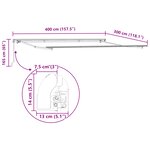 vidaXL Auvent Rétractable Manuel Rouge 400x350 cm