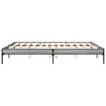 vidaXL Cadre de lit sans matelas sonoma gris 200x200 cm