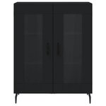 vidaXL Buffet noir 69 5x34x90 cm bois d'ingénierie