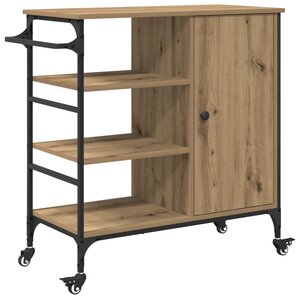 vidaXL Chariot de Cuisine Chêne Artisan 87.5x38.5x84.5 cm Bois d'Ingénierie