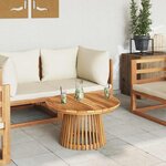 vidaXL Table Basse de Jardin Marron 70 x 70 x 40 cm