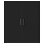 vidaXL Buffet noir 60x31x70 cm bois d'ingénierie