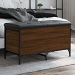 vidaXL Banc de rangement chêne marron 82x42x45 cm Bois d'ingénierie