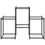 vidaXL Jardinière 83x25x60 cm Noir Fer