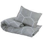 vidaXL Ensemble de housse de couette Gris 260x220 cm Coton