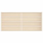 vidaXL Vitrine de collection en bois avec portes 80 x 8 5 x 37 cm