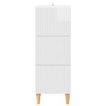 vidaXL Armoire à tiroirs Blanc brillant 33 x 34 5 x 90 cm