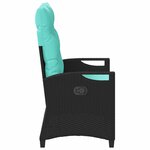 vidaXL Banc de jardin avec oreiller 105 x 60 x 112 cm acier
