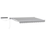 vidaXL Auvent rétractable électrique Anthracite et blanc 2 5 x 2 m
