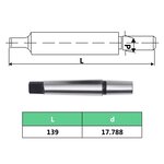 vidaXL Mandrin de perçage MT2-B18 avec plage de serrage de 16 mm