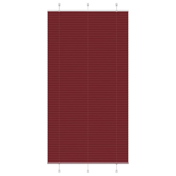 vidaXL Store plissé rouge bordeaux 105x200 cm largeur du tissu 104 4cm