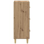 vidaXL Buffet chêne artisanal 34 5 x 34 x 90 cm Bois d'ingénierie