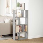 vidaXL Bibliothèque sonoma gris 60x20x120 5 cm bois d'ingénierie